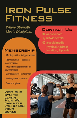 Chamber Packet Flyer Design Template 3