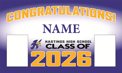Hastings LARGE Photo Banner - 72"x42" Blue