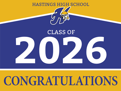 Hastings Seniors Yard Sign Design #1