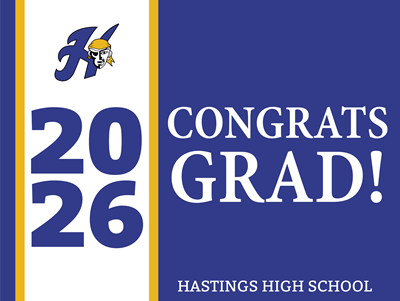 Hastings Seniors Yard Sign Design #2
