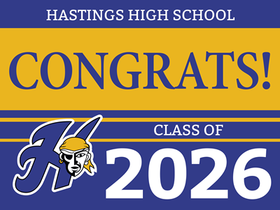 Hastings Seniors Yard Sign Design #3